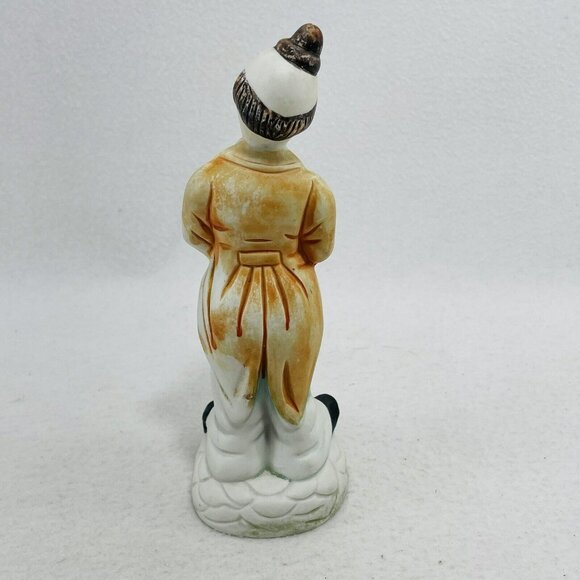 Vintage Clown Joker Figurine Bozo Circus Tuxedo Man Costume Stand Display Taiwan - Picture 4 of 10